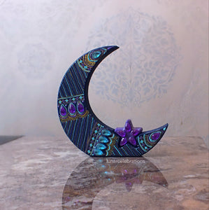 Midnight Eid & Ramadan Dual Welcome Sign with Moon and Stars Garland